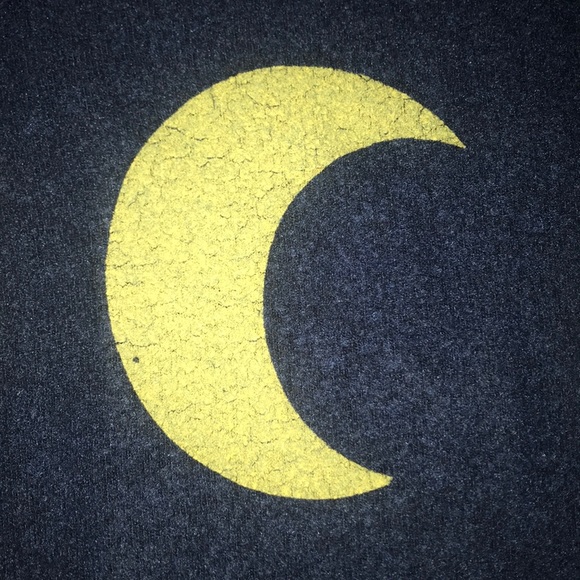 NWPCT Wildfox Yellow Stars and Moons Pullover Sz S - Picture 3 of 5